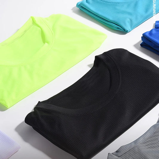 Men's Quick Dry Short Sleeve Running Fitness Shirt