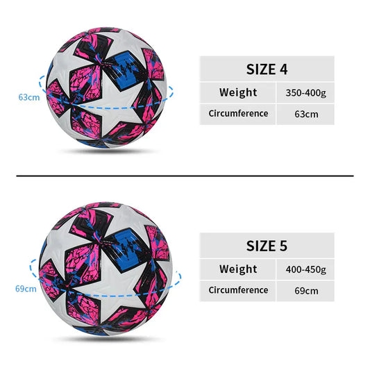 Professional Seamless PU Soccer Ball Size 4 5