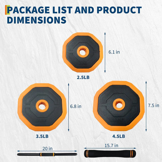 4 In 1 Adjustable Dumbbell Barbell Kettlebell Set