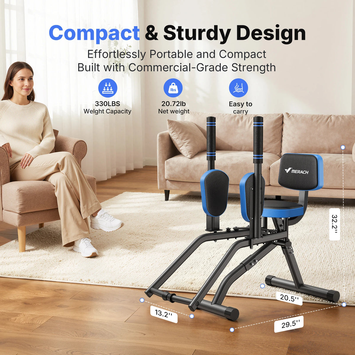 Hip Abductor Adductor Glute Leg Trainer Machine
