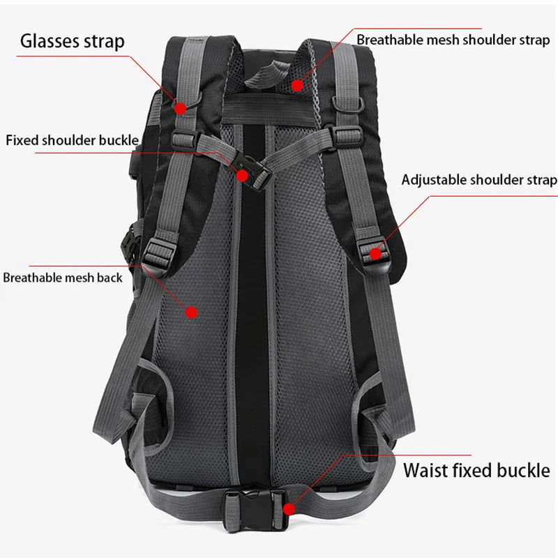 Anti Theft Waterproof Mountaineering Hiking Travel Backpack