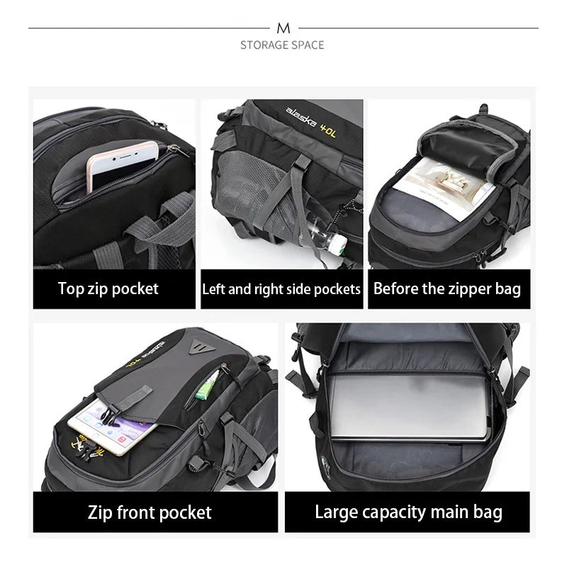 Anti Theft Waterproof Mountaineering Hiking Travel Backpack