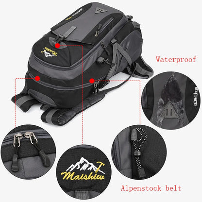 Anti Theft Waterproof Mountaineering Hiking Travel Backpack