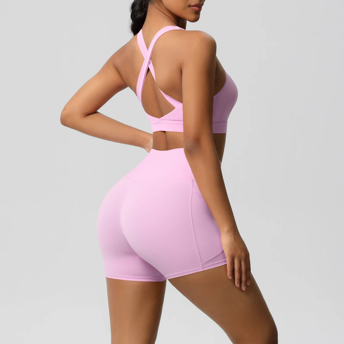 Women's 2-Piece Pocketed Yoga Gym Sportswear Set