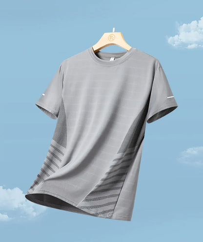 Men's Quick Dry Reflective Running Sports T-Shirt