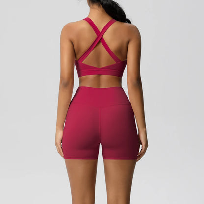 Women's 2-Piece Pocketed Yoga Gym Sportswear Set