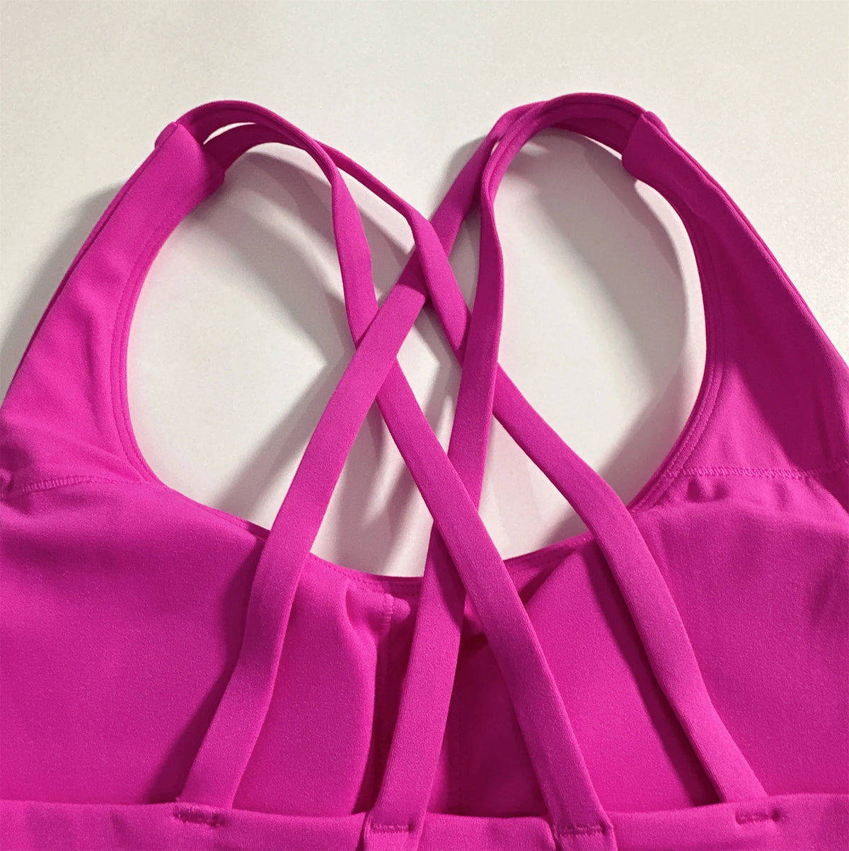 Women's Cross Back High Support Push Up Sports Bra