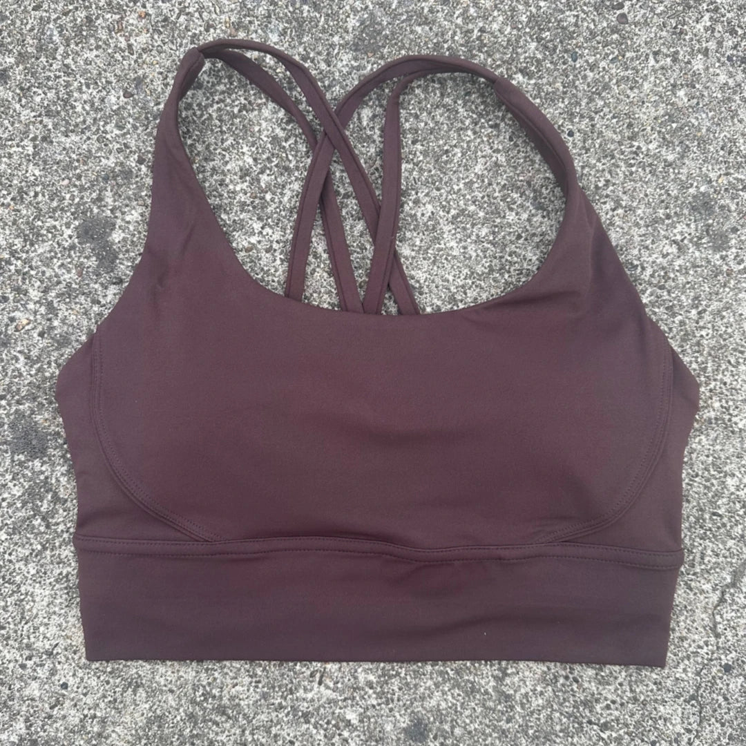 Women's Cross Back High Support Push Up Sports Bra