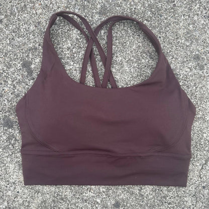 Women's Cross Back High Support Push Up Sports Bra