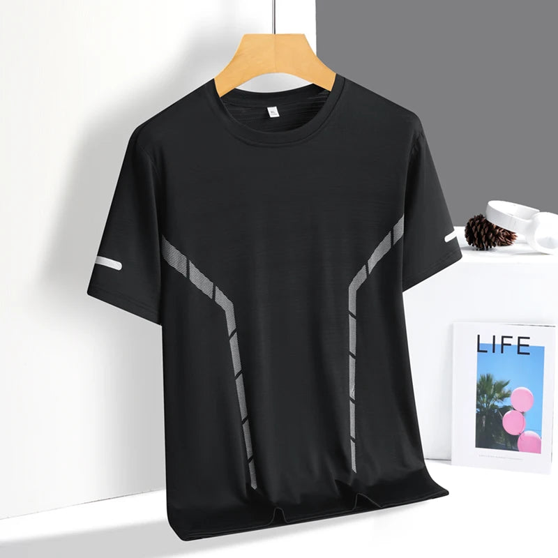Men's Quick Dry Reflective Running Sports T-Shirt