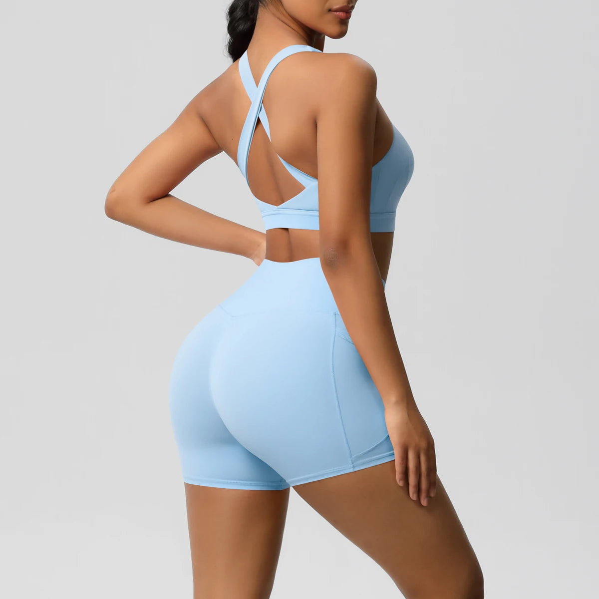 Women's 2-Piece Pocketed Yoga Gym Sportswear Set