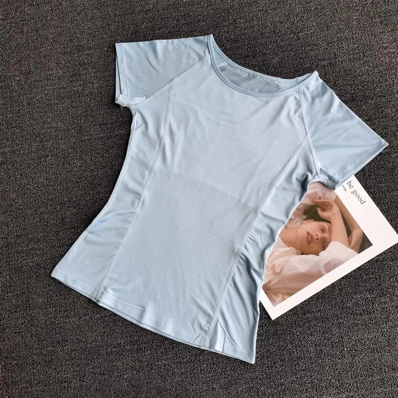 Women's Quick Dry Running Yoga Fitness Sports T-Shirt
