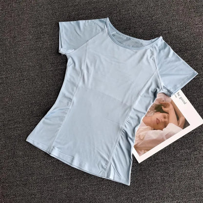 Women's Quick Dry Running Yoga Fitness Sports T-Shirt