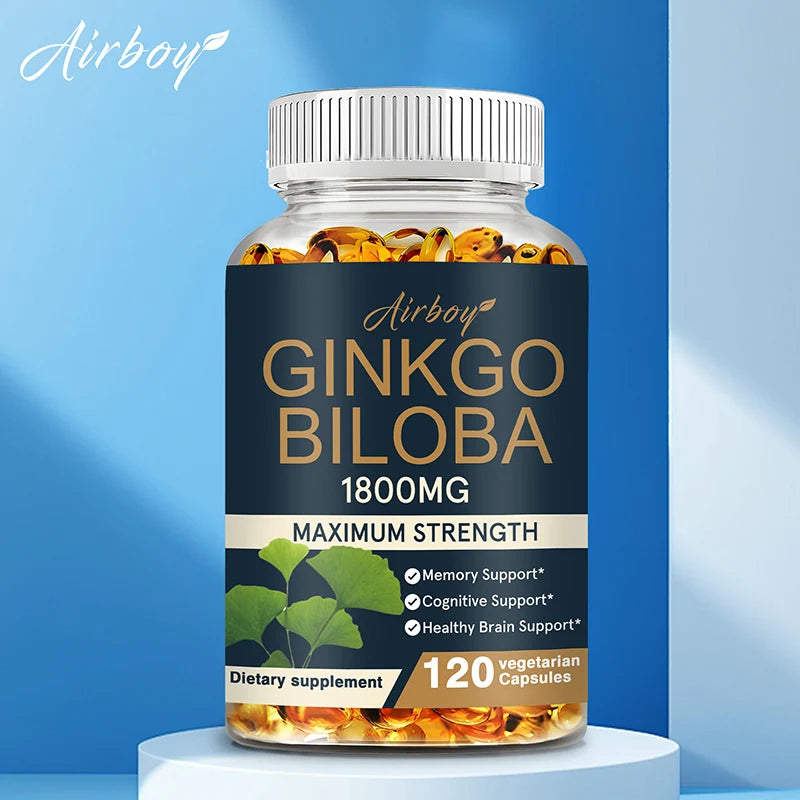 Ginkgo Biloba Brain Support Memory Focus Supplement