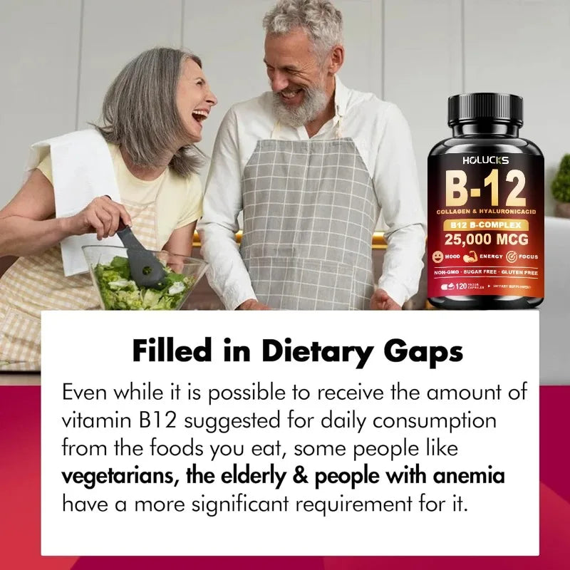 Vitamin B12 Complex Brain Energy Metabolism Support Supplement