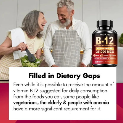 Vitamin B12 Complex Brain Energy Metabolism Support Supplement