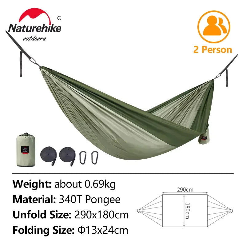 Ultralight Two Person Tear Resistant Camping Hammock