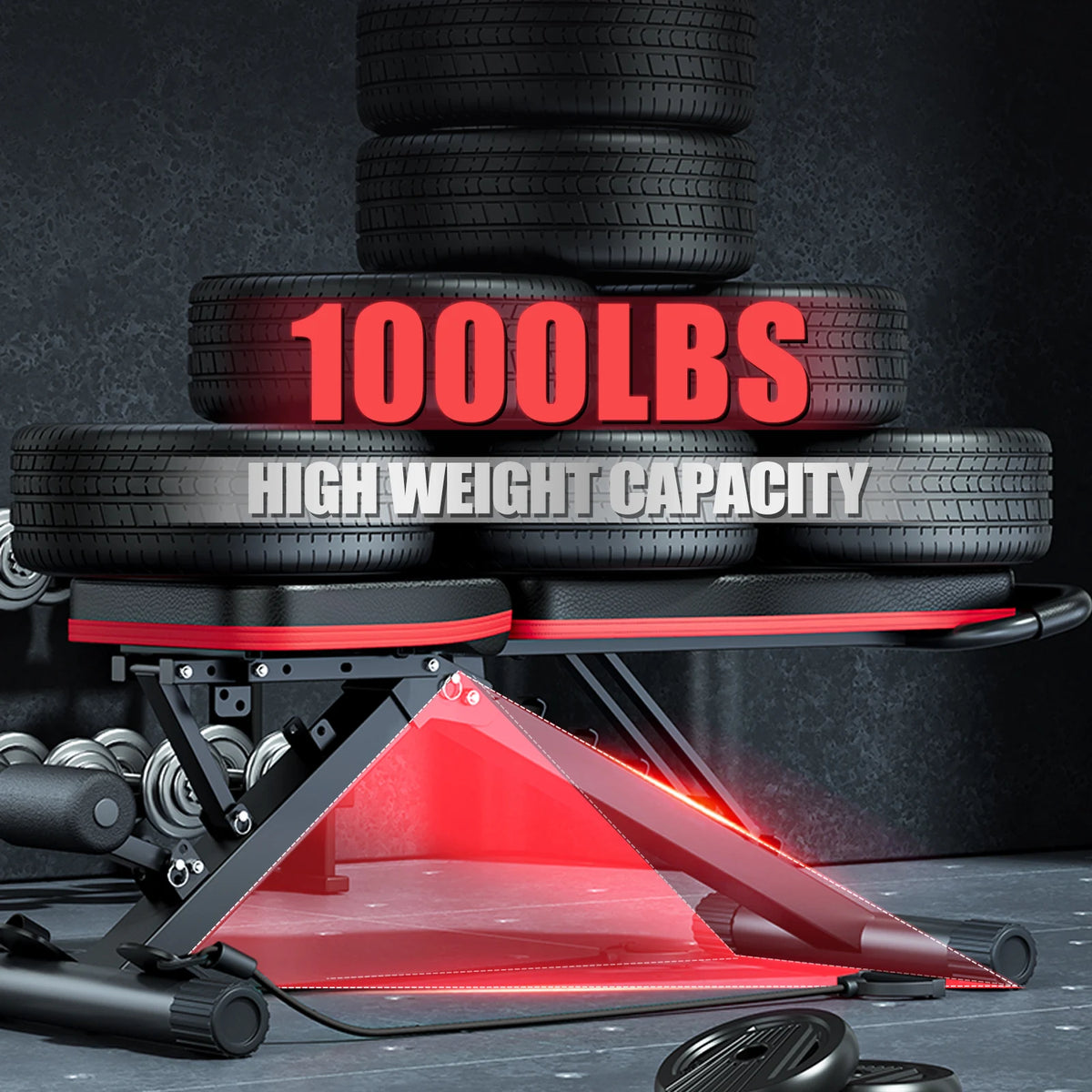 14 In 1 Foldable Adjustable Dumbbell Weight Bench
