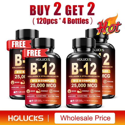Vitamin B12 Complex Brain Energy Metabolism Support Supplement