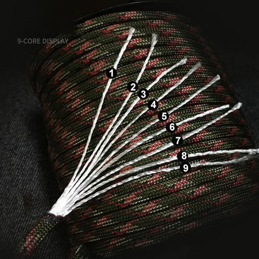 550 Military Standard 9 Core 4mm Paracord Rope