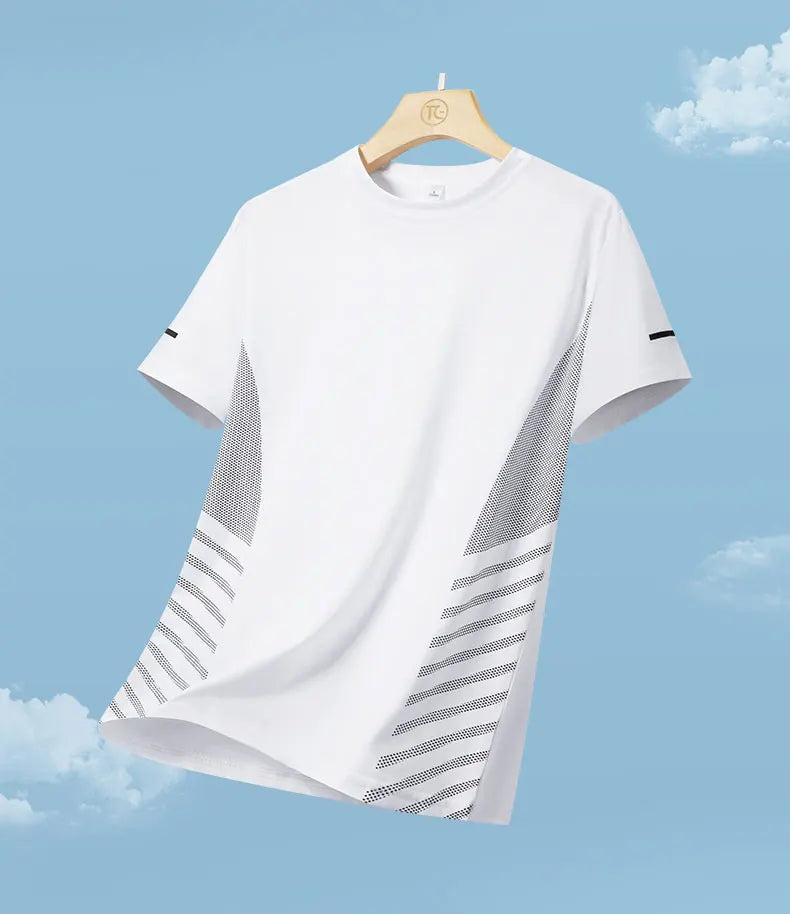 Men's Quick Dry Reflective Running Sports T-Shirt