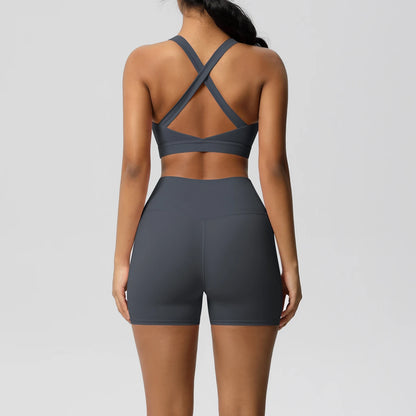 Women's 2-Piece Pocketed Yoga Gym Sportswear Set