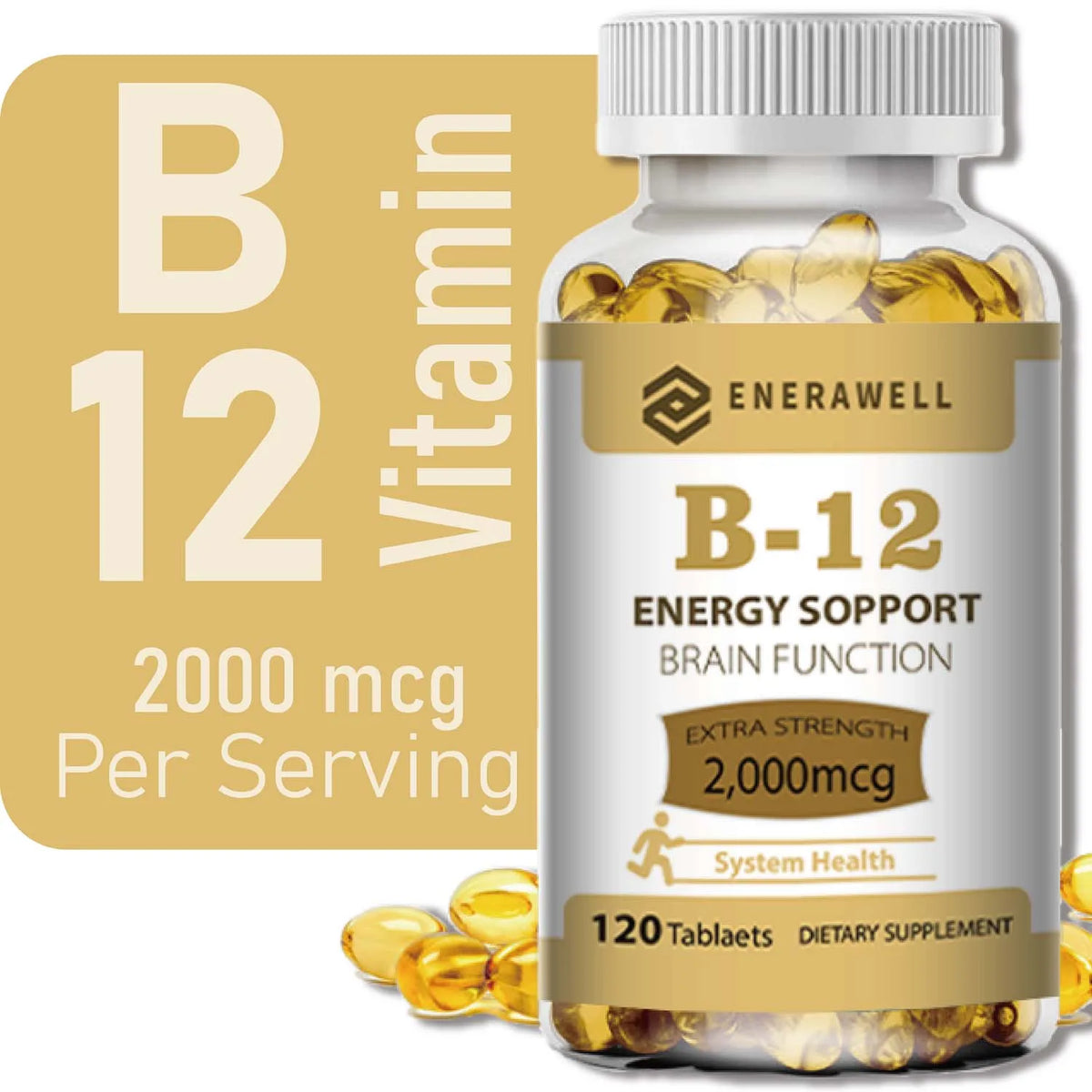 Vitamin B12 Methylcobalamin Capsules Daily Supplement