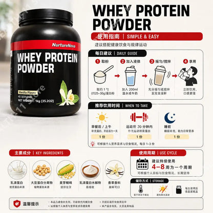 Whey Protein Isolate Powder High Quality 40 Servings
