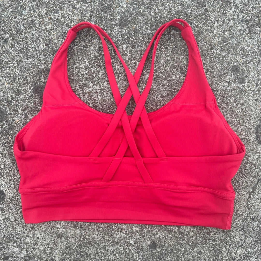 Women's Cross Back High Support Push Up Sports Bra