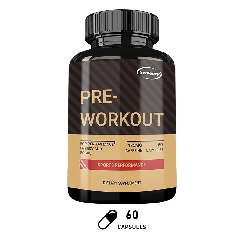Pre-Workout Muscle Building Endurance Support Supplement