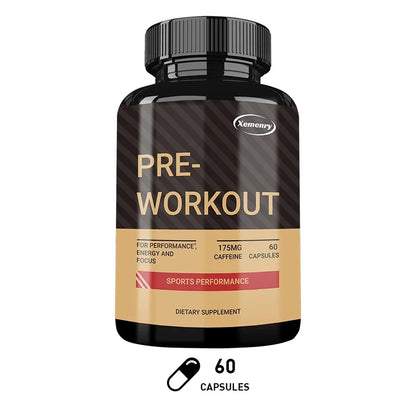Pre-Workout Muscle Building Endurance Support Supplement