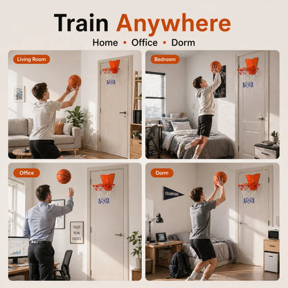 Silent Indoor Basketball Hoop Set Foam Training Ball