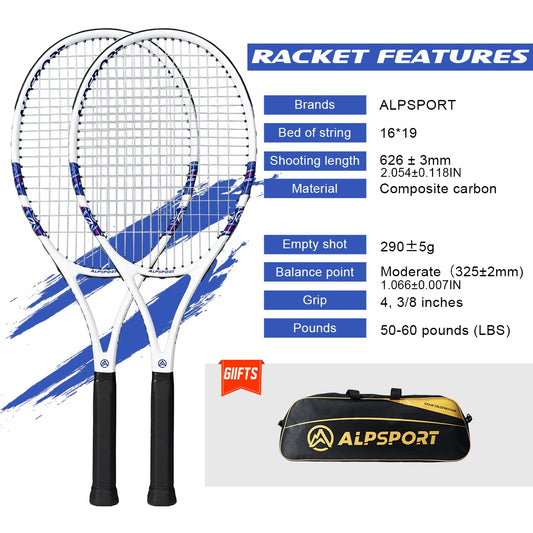 T800 18K Carbon Fiber Tennis Racket