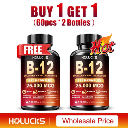 Vitamin B12 Complex Brain Energy Metabolism Support Supplement
