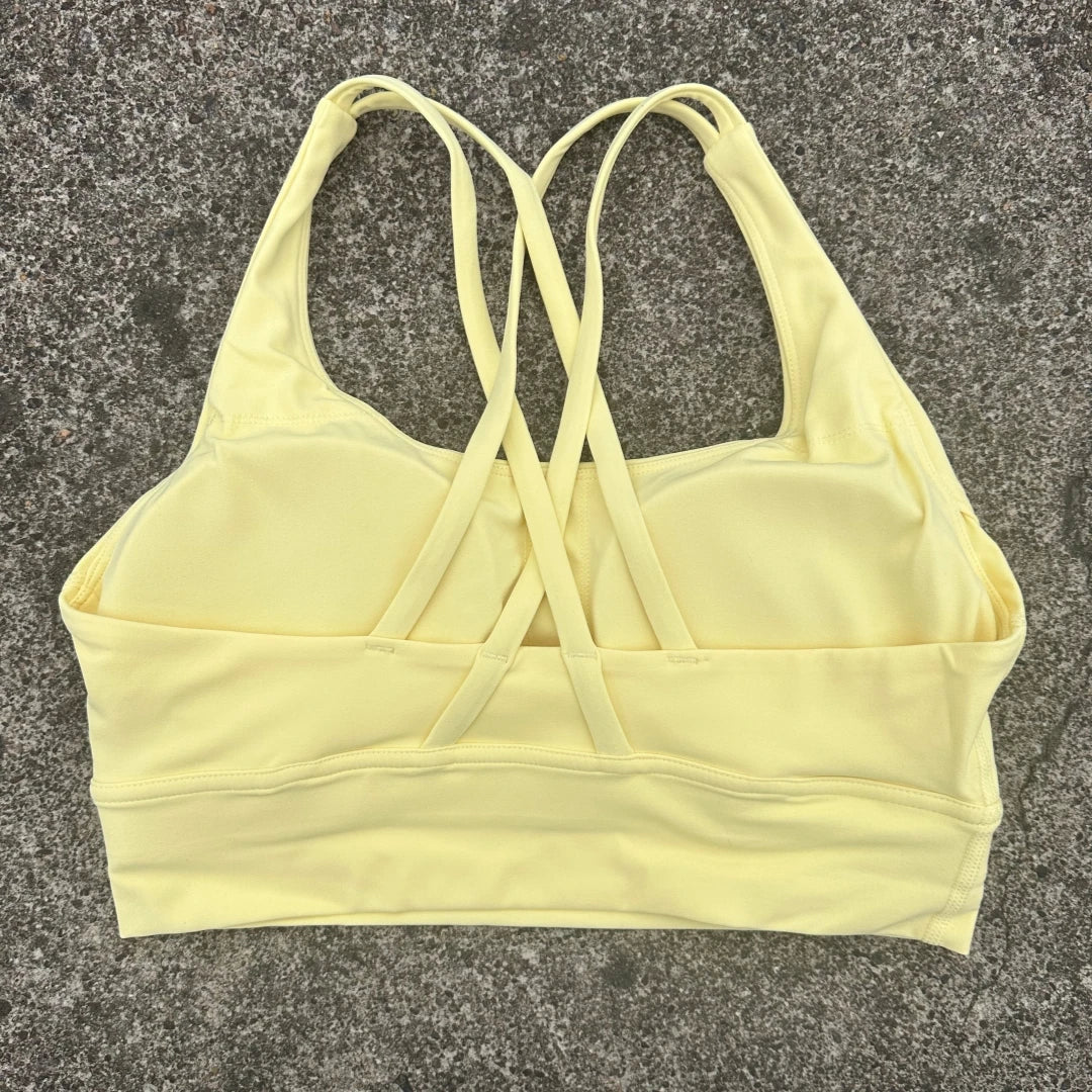 Women's Cross Back High Support Push Up Sports Bra
