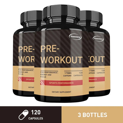 Pre-Workout Muscle Building Endurance Support Supplement