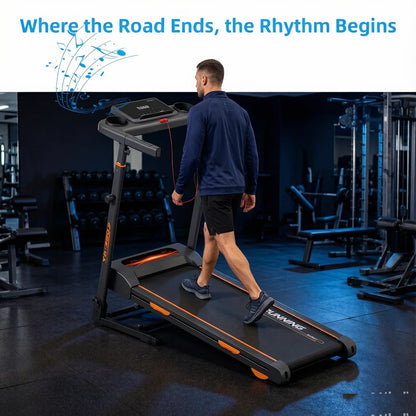 Folding Treadmill Automatic Incline HIIT Home Fitness