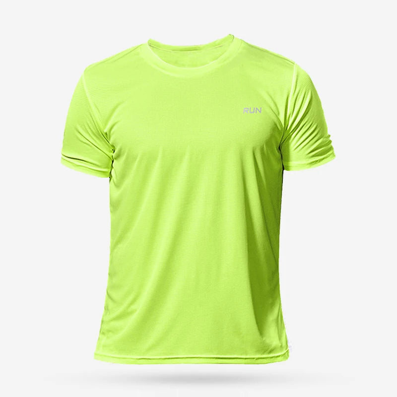 Men's Quick Dry Short Sleeve Running Fitness Shirt