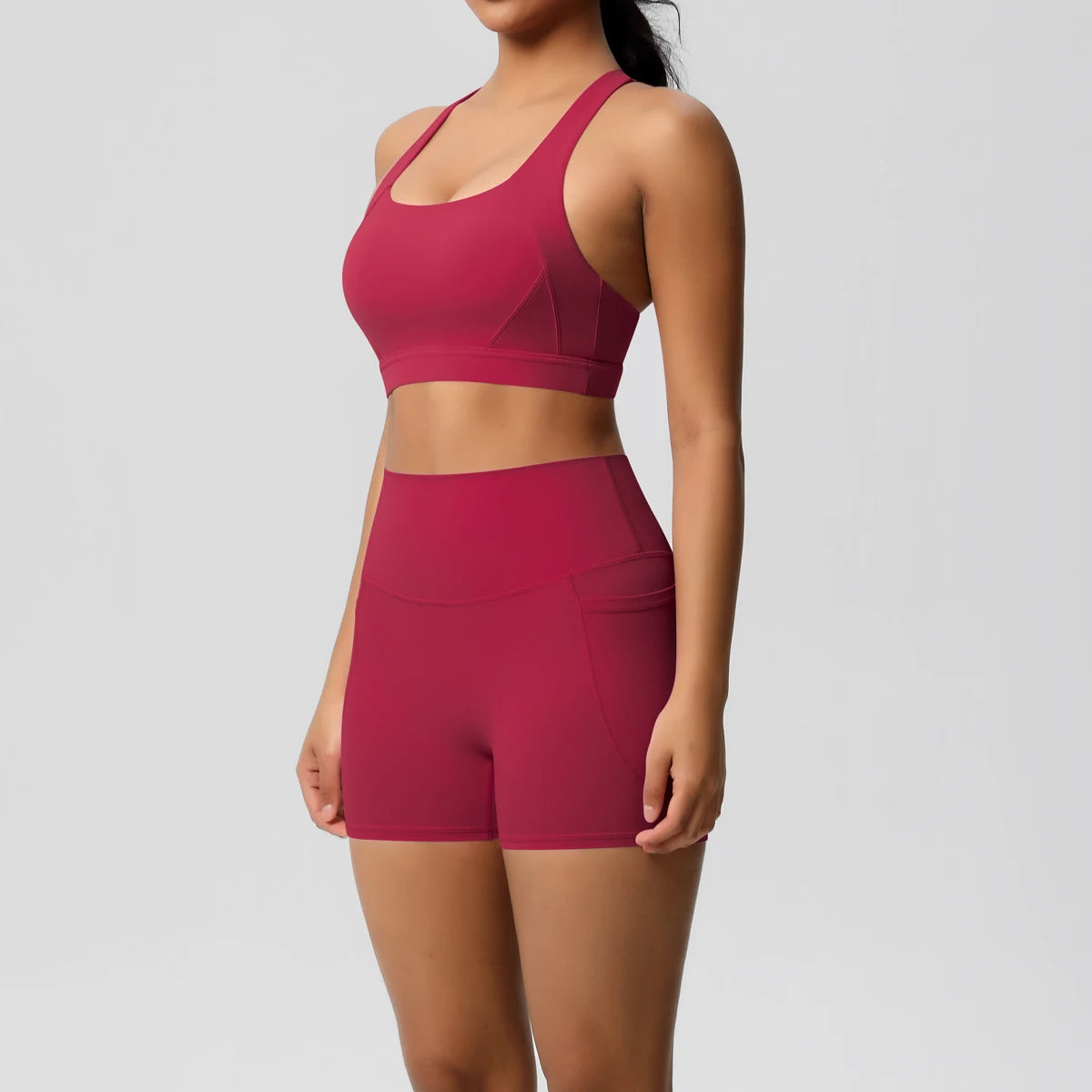 Women's 2-Piece Pocketed Yoga Gym Sportswear Set