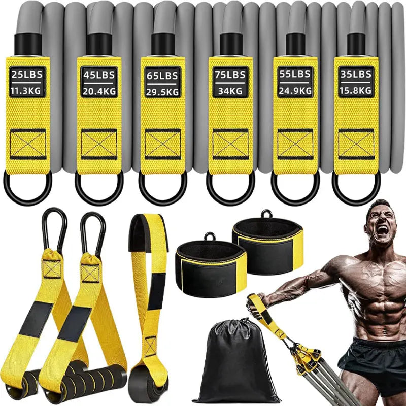 Resistance Strap Handle Muscle Strength Training Fitness