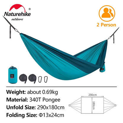 Ultralight Two Person Tear Resistant Camping Hammock