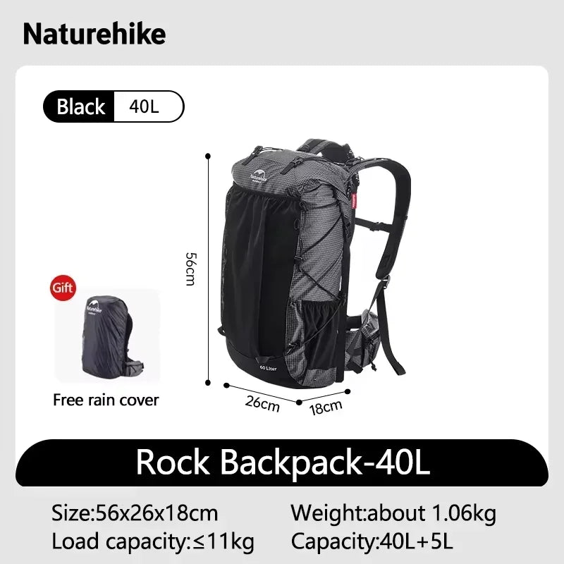 40L 60L Large Capacity Hiking Travel Backpack
