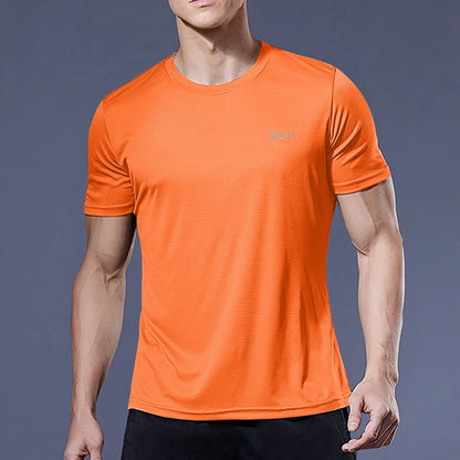 Men's Quick Dry Short Sleeve Running Fitness Shirt