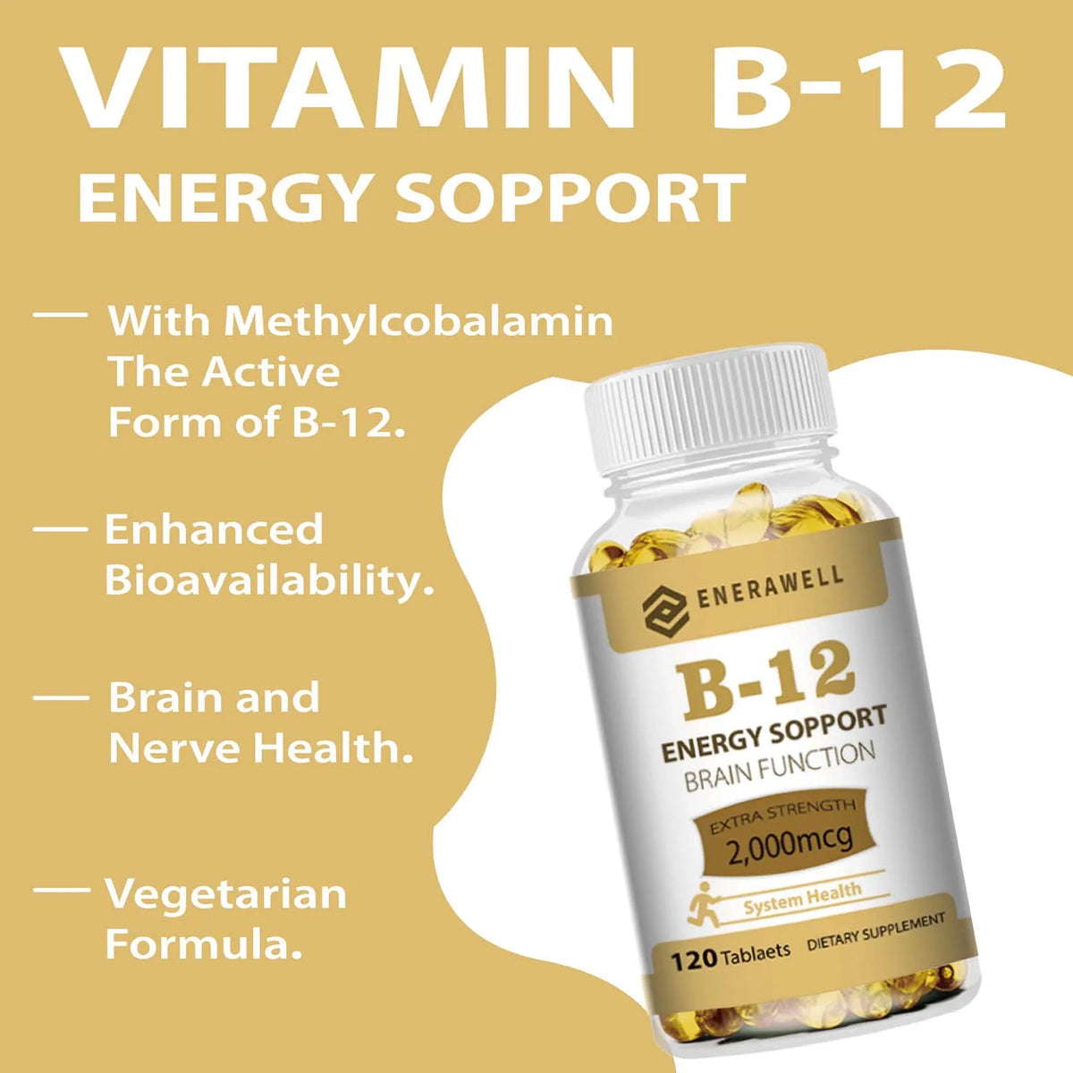 Vitamin B12 Methylcobalamin Capsules Daily Supplement