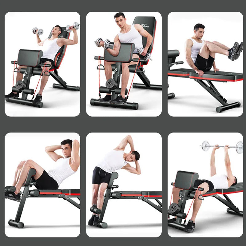 Fully Foldable Adjustable Multi Functional Fitness Exercise Bench