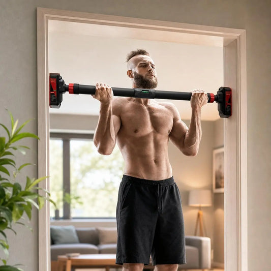 Doorway Pull Up Bar Safety Lock Multi Exercise Trainer