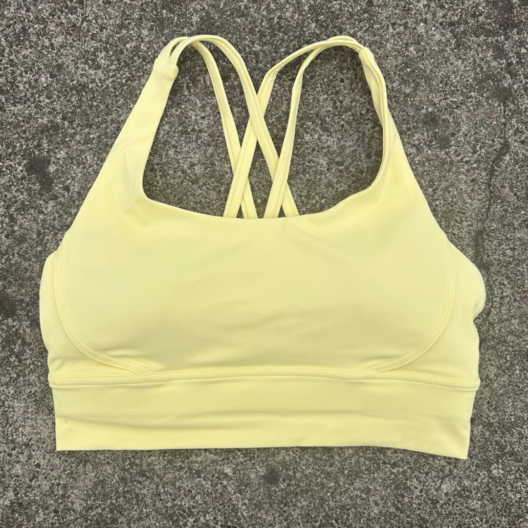 Women's Cross Back High Support Push Up Sports Bra