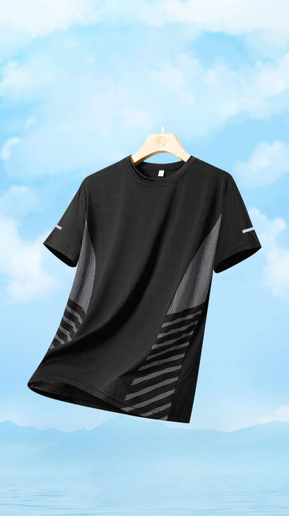 Men's Quick Dry Reflective Running Sports T-Shirt