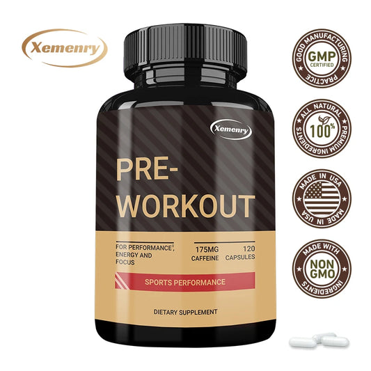 Pre-Workout Muscle Building Endurance Support Supplement