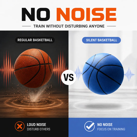 Silent Indoor Basketball Hoop Set Foam Training Ball